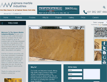 Tablet Screenshot of ajmeramarble.com